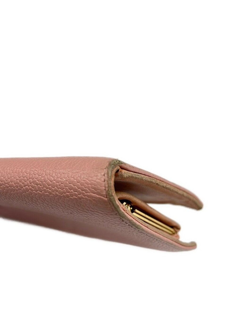 Chanel Bifold Wallet Pink Kiss Lock CC Logo - Picture 7 of 7